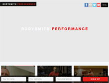 Tablet Screenshot of bodysmithperformance.com